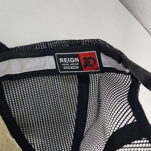 Reign Mens Black Terry Cloth Snapback Trucker Hat-NWT - Picture 12 of 12